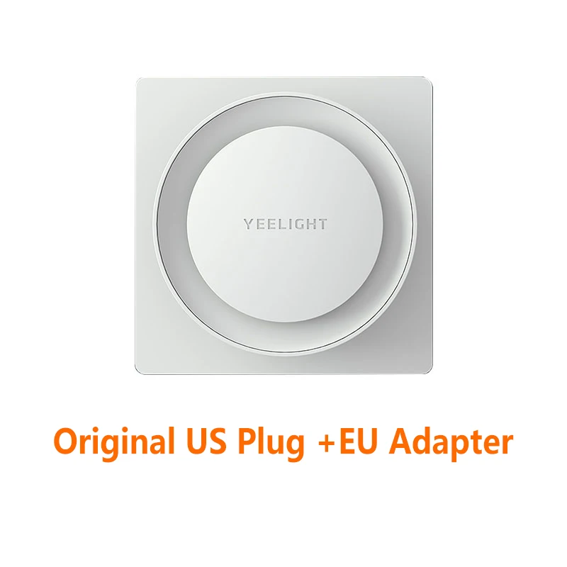 US N EU Adapter Xiaomi Mijia Yeelight светодиодный Ночной светильник, лампа для детей с сенсором, умный настенный светильник для коридора, дома, спальни - Цвет: US N EU Adapter