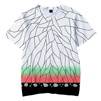 

Harajuku Kids Trendy Streetwear t shirt Children T-shirts Demon Slayer Cosplay Men women shirt Fashion Summer Kpop Tshirt