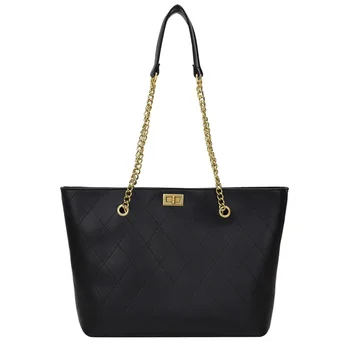 

Solid Diamond Lattice Classic Chains Female Tote Bags High Class Large Capacity Handbag Shoulder Bags for Women 2020