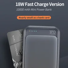 P65 Type C Power Bank 10000mah Mini External Battery LED Displa USB Quick Fast Charging Powerbank