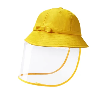 

Boy Girl Mask Hat Prevent Saliva Splash Goggle Face Cover Visor Kids Anti Dust Fish Cap Children Protective Hat