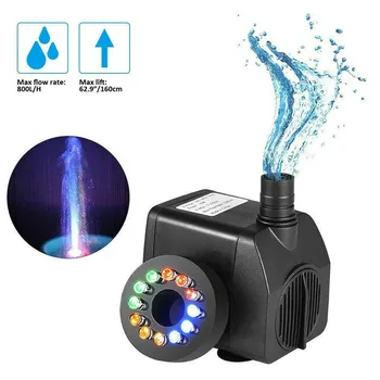 

Aquarium Water Pump Garden Fountain Water Oxygen Pump Aquariums Oxygen Pump with Led Light Fountain Maker Fountain Decorative