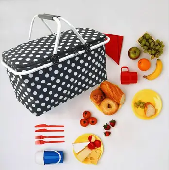 

Oxford Lunch Cooler Bag Insulation Folding Picnic Portable Ice Pack