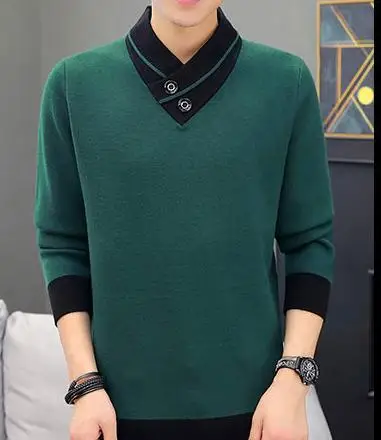 Men's in winter with New style fashion Long sleeve Set head Sweater coat