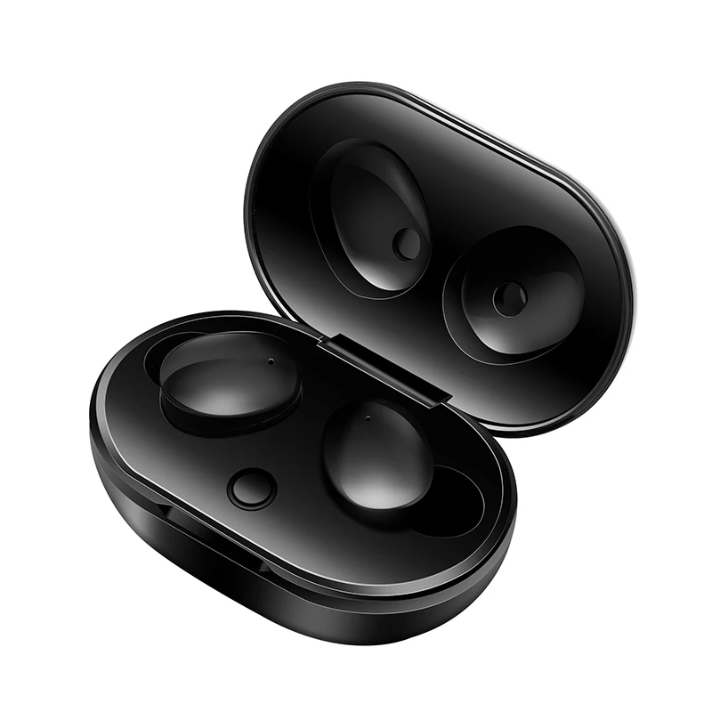 T-880 TWS Fingerprint Touch Bluetooth наушники, HD стерео беспроводные наушники, шумоподавление игровая гарнитура - Цвет: Черный
