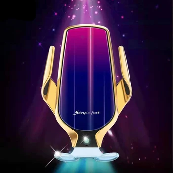 

Qi Smart Sensor Car Wireless Charge Holder Aurora Dazzle Color Fast Wireless Charger for iphone XR XS X IX151
