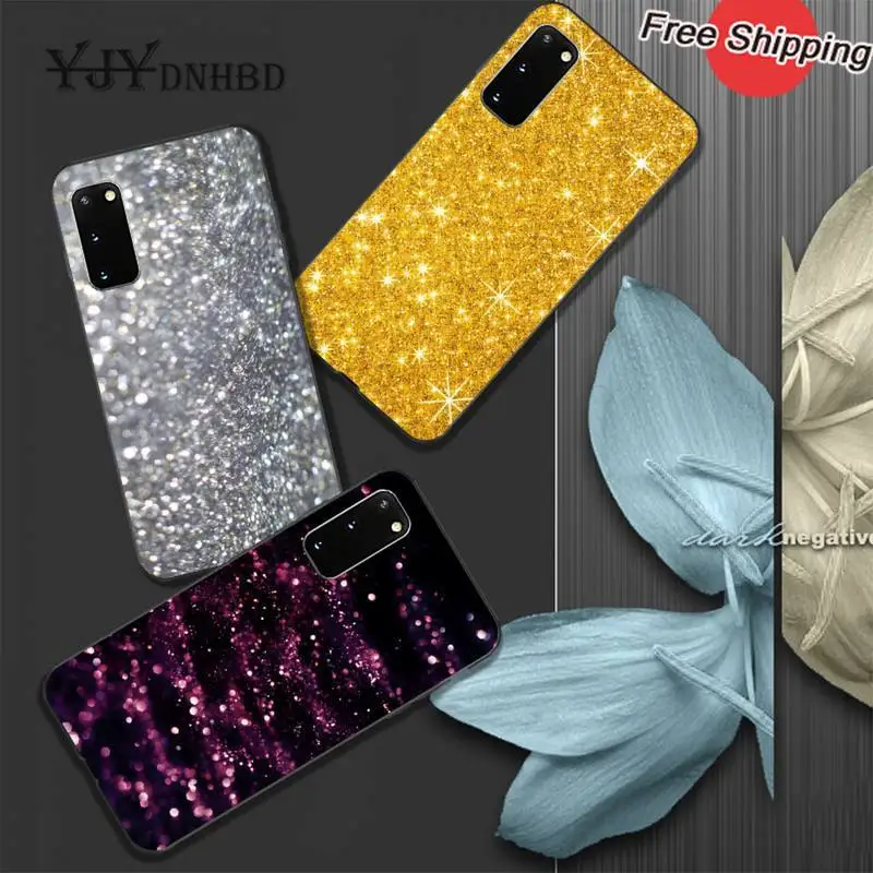 Блестящий черный чехол YJYDNHBD из мягкого ТПУ для Samsung galaxy s6 s7 edge s8 s9 s10 lite s20 ULTRA plus |