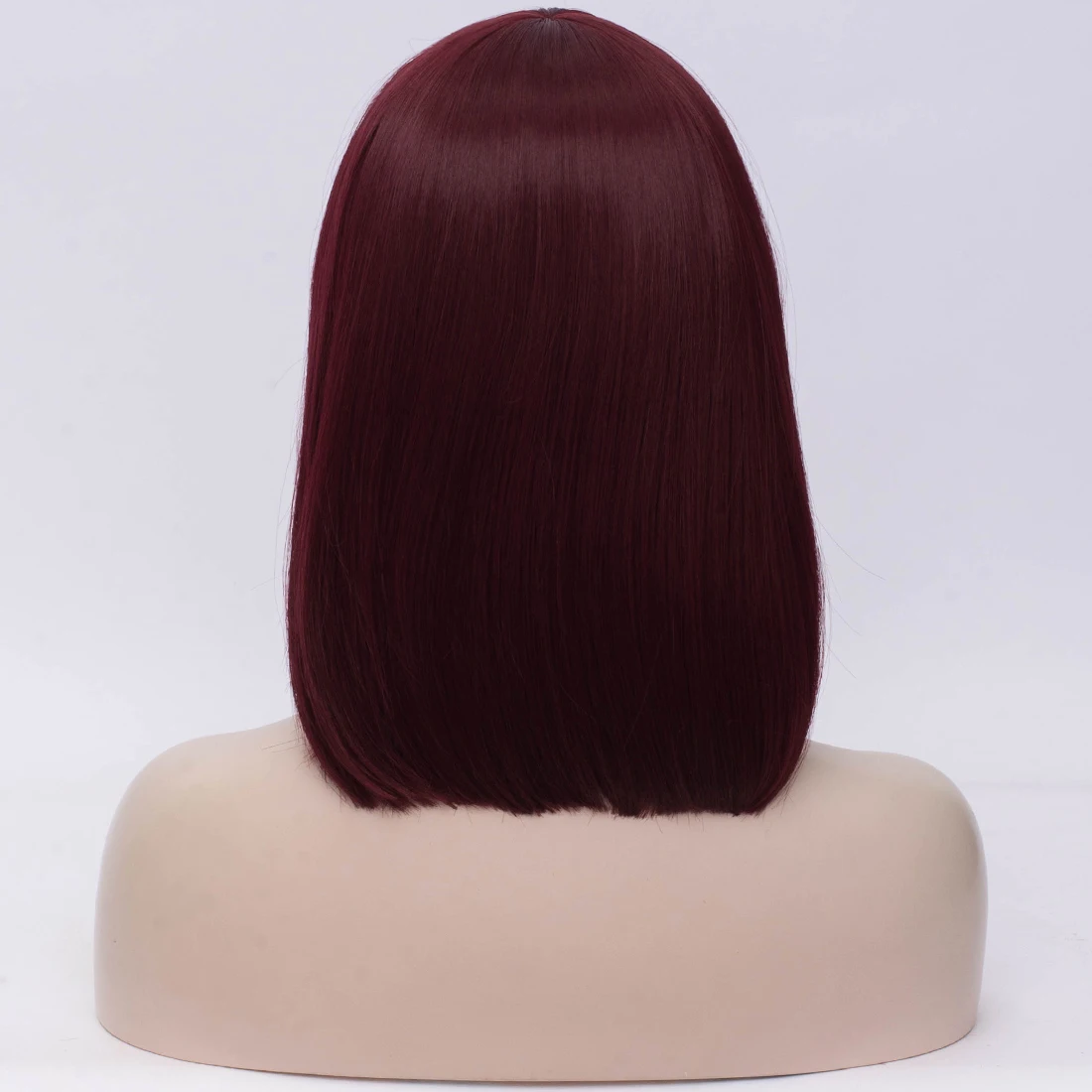 Similler для женщин прямые волосы синтетические Короткие парики Высокая температура волокно Небесно-Голубой оранжевый фиолетовый боб парик - Цвет: SW2743F3