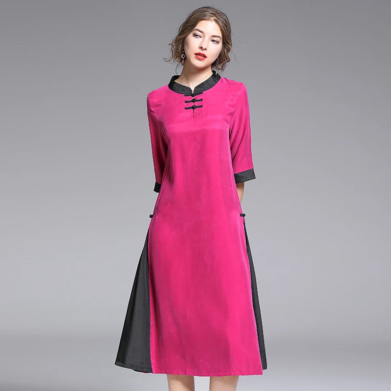 Винтажное платье, vestido de festa, платье чонсам, длинное женское китайское платье, праздничное платье высокого класса