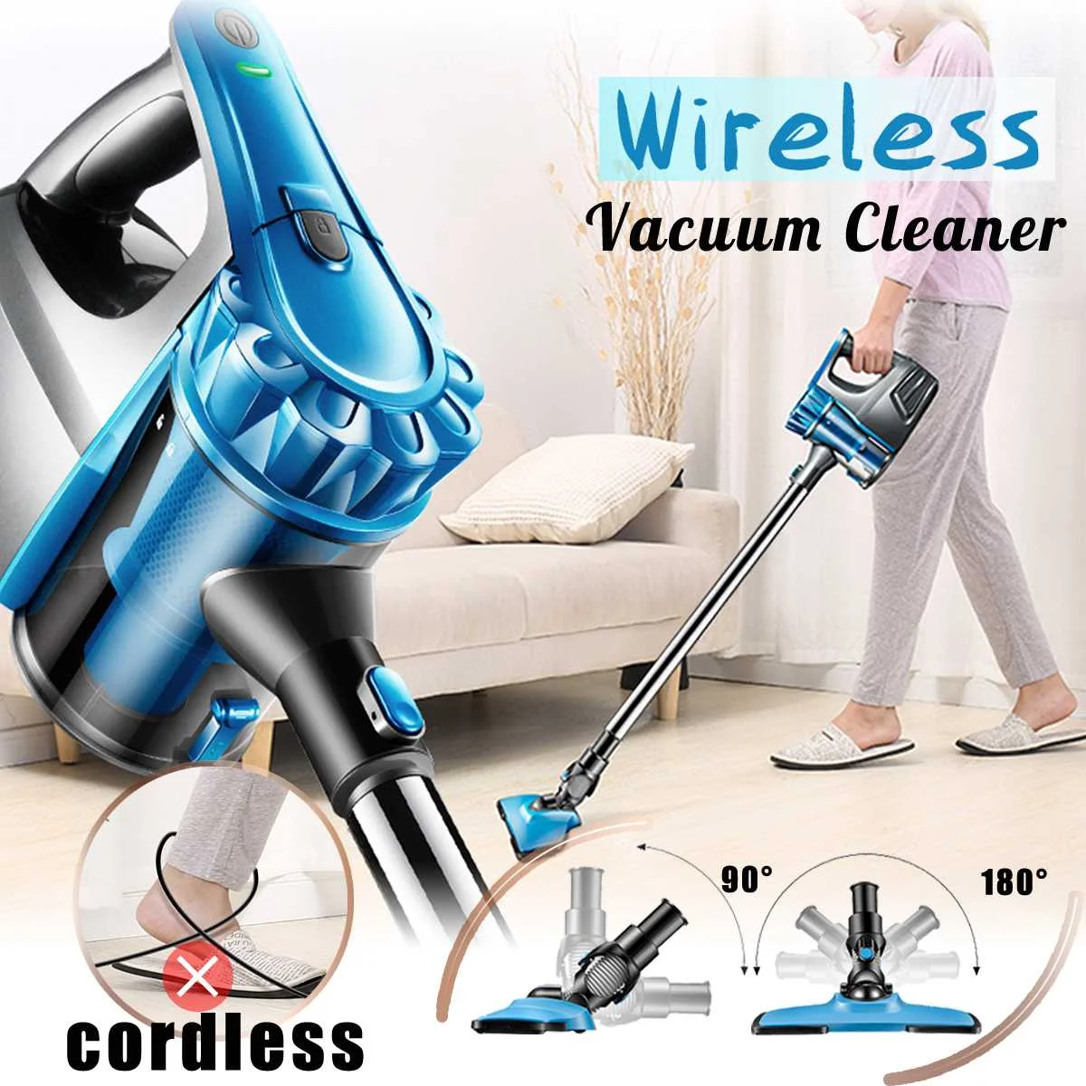 

8000pa 2 in 1 Strong Power car vacuum cleaner DC 22V 130W Portable Handheld Cyclonic Wet/Dry Auto Portable Wireless
