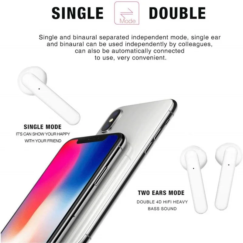 Беспроводные наушники Tongdaytech TWS K88 Bluetooth 5 0 с зарядным устройством|Наушники и