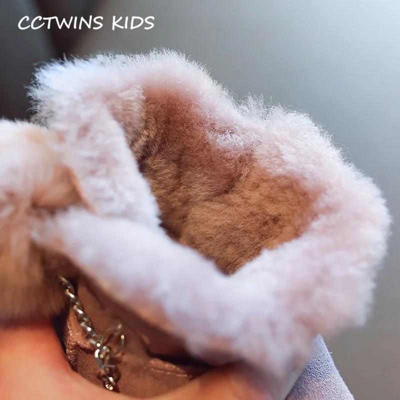 CCTWINS/детская обувь; коллекция года; зимняя детская обувь из натуральной кожи; модные зимние ботинки для мальчиков; Черные ботильоны для девочек; SNB091