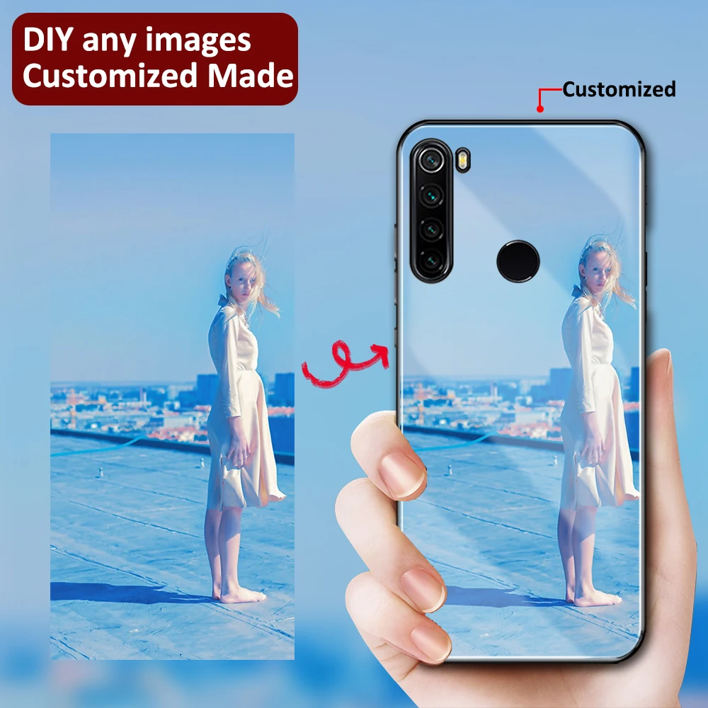 Чехол для телефона на заказ redmi note 8 pro Подарочный стеклянный чехол 5 6 7 K20 K30 CC9 SE |