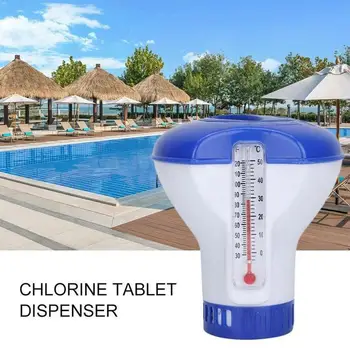 

Swimming Pool Floating Dosing Device With Thermometer Swimming Pool Disinfection Tool