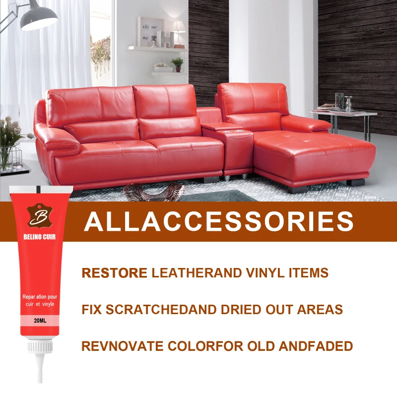 Leather Repair Gel Leather Restorer 20ml Car Leather Repair Gel 20ml Repair Home&Car Seat Leather Complementary Refurbishing Cream Paint Краска Для Кожи Авт