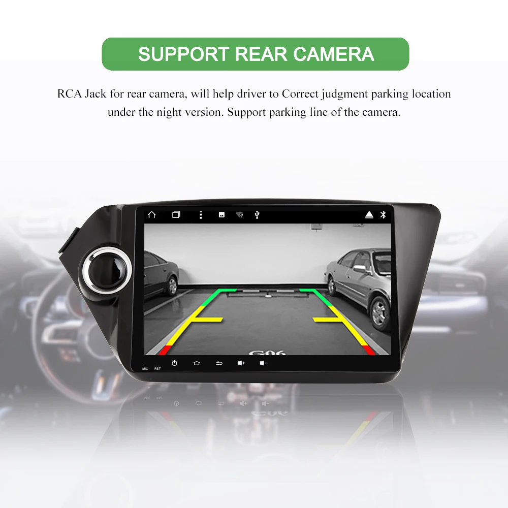 Sale Bonroad Android 9.0 Car Multimedia Player stereo for K2 Rio 2010-2015 GPS Navigation Car Video Player with DSP  4G RAM ROM64G 5