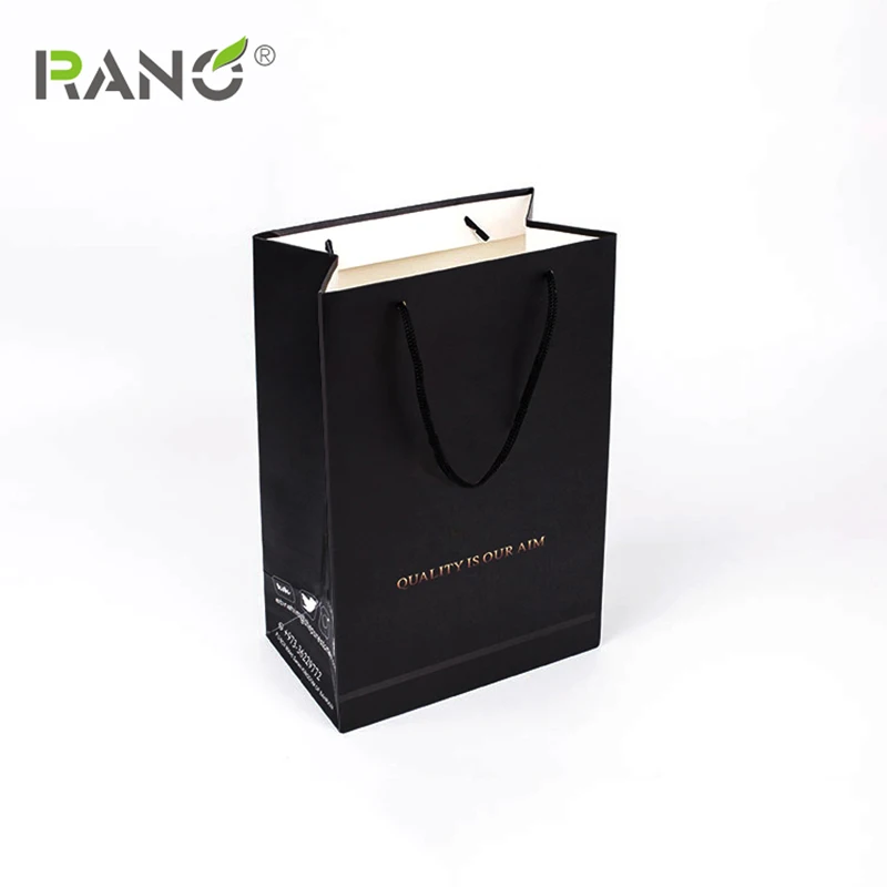 RANO RN-PB13 оптом Рекламные бутик Логотип Печатный перерабатываемый на заказ дешевые небольшие покупки бумажный подарочный мешок