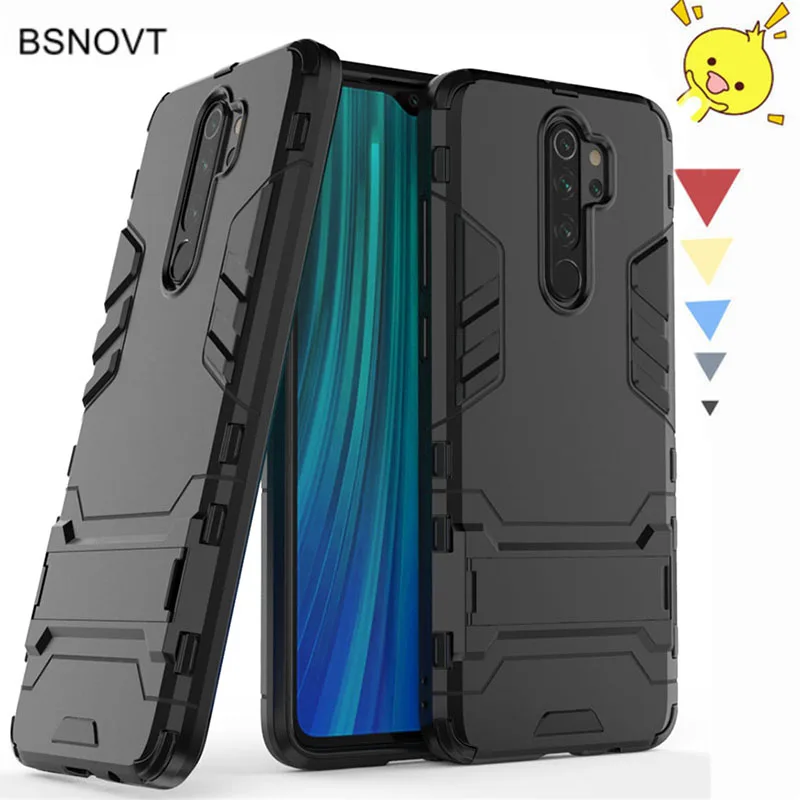

For Xiaomi Redmi Note 8 Pro Case Phone Holder Hard Armor Case For Xiaomi Redmi Note 8 Pro Case For Redmi Note 8 Pro 6.53" BSNOVT