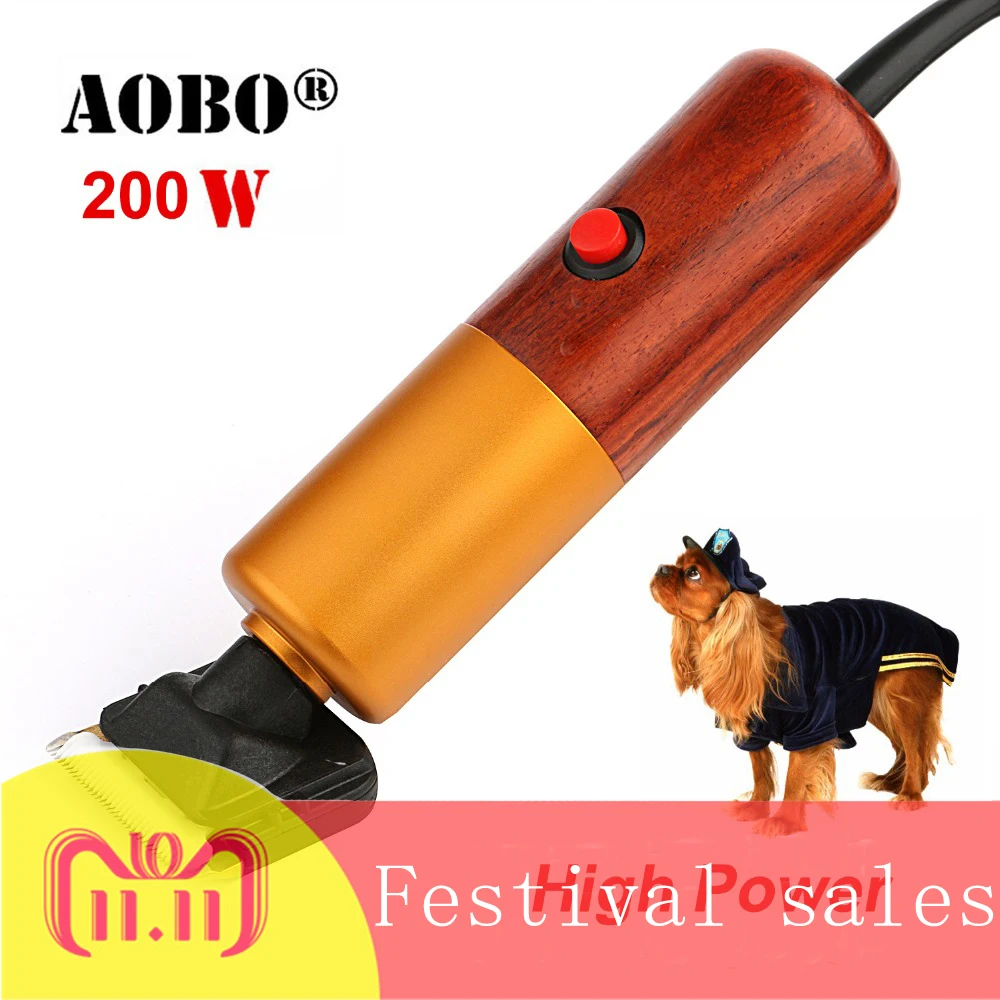 Online 2019 de 200W de alta potencia profesional pelo de perro Trimmer aseo de mascotas animales gato de alta calidad mascotas corte máquina afeitadora