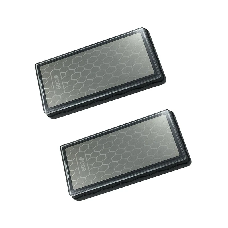 Whetstone World Knife Sharpening Stone, Double-Sided Diamond Sharpening Stone Sharpener- Fine/Coarse with Anti-Slip Base(600/1