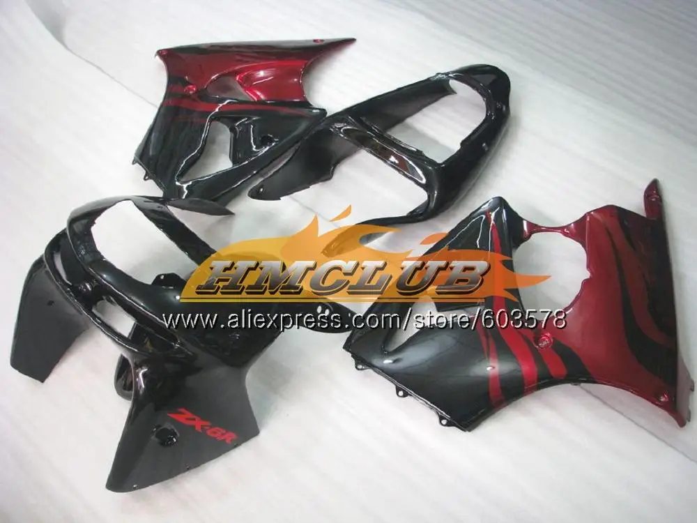 Корпус для KAWASAKI ZX-6R ZX-636 ZX600 ZX600CC 98 99 Зеленый blk 105CL. 34 600CC ZX636 ZX6R 98 99 ZX 636 ZX 6R 1998 1999 обтекатели - Цвет: No. 18