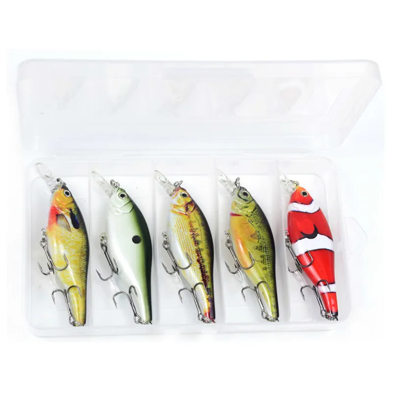 CCLTBA 5 шт. воблер Crankbait рыболовные приманки 95 мм 12 г Жесткий Jerkbait бас щука