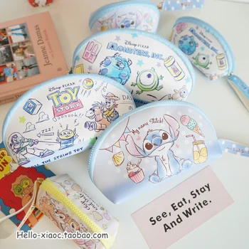 

2pcs/set Cute Cartoon Melody Stitch big ear dog Mermaid Cosmetic makeup bag + Wallet for girls