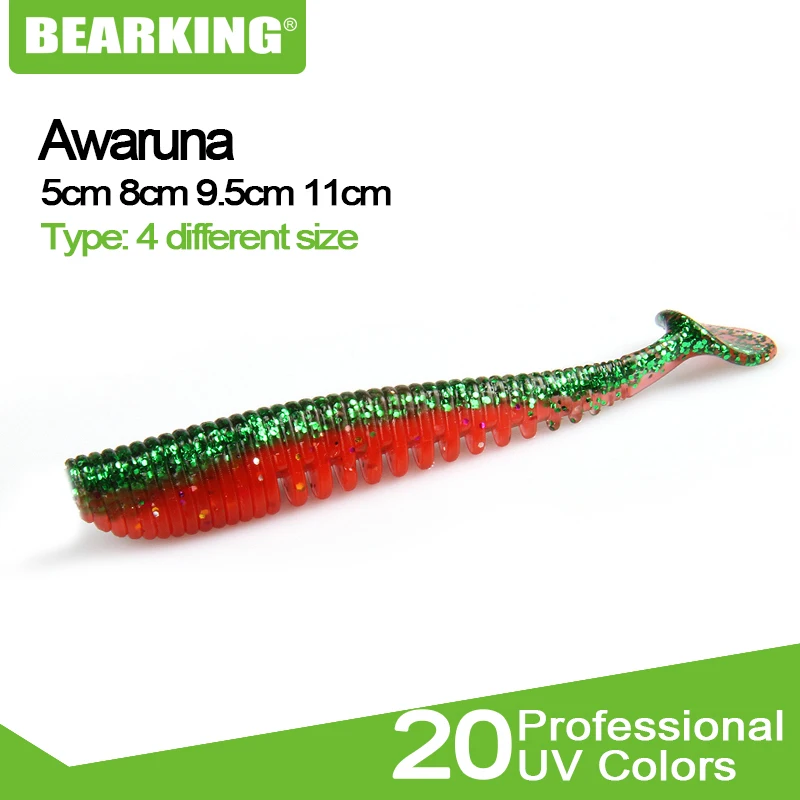 Baits-Tackle Wobblers Artificial-Baits Shad Soft-Lures Fishing Carp Silicone Bearking-Awaruna