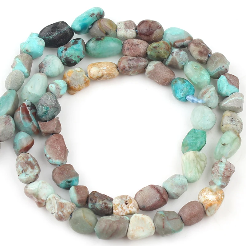 

6-8mm Natural Irregular Chrysocolla stone Beads Loose Spacer Beads For Jewelry Making DIY Bracelet Necklace 15''Strand/Inches