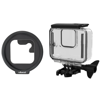 

Ulanzi 2 Pcs Camera Accessories: 1 Pcs G8-1 60M Waterproof Case Dive Swim Case Cage & 1 Pcs G8-6 52MM Filter Adapter