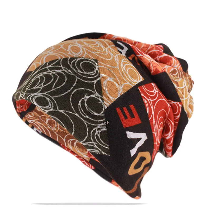 Neue Bunte Mode Herbst Warme Frauen Beanies Skullies Causl Mädchen Hut Schal Doppel Verwendet Außen Gorras Hip Hop Marke Knochen verkauf – Detail 34