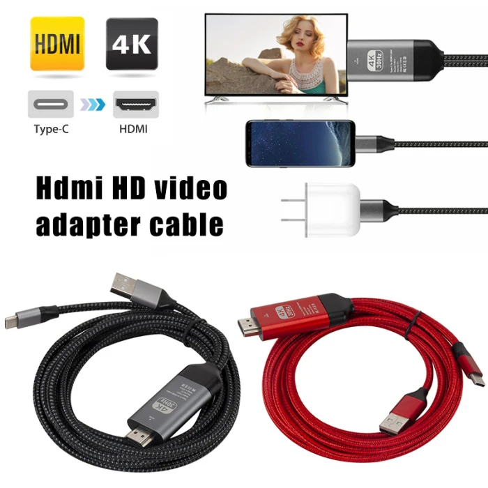 Кабель-адаптер type-C к HDMI HDTV 4K с USB для samsung Galaxy S10 S9 Note 9 VDX99