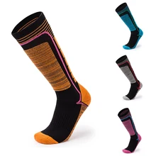 Носки для катания на лыжах для взрослых и детей; теплые дышащие носки до колена для альпинизма; спортивные Чулочно-носочные изделия; Семейные комплекты