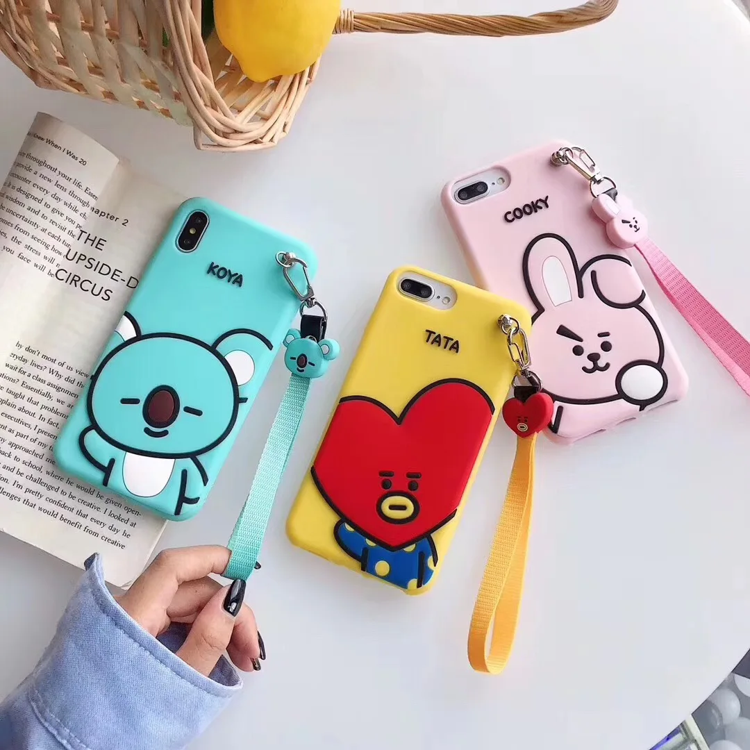 

INS Korea Hot Cartoon youth league Phone Case For iPhone 11 Pro XS Max XR X 8 7 6 6s Plus Cute 3D soft silicon Cover Coque