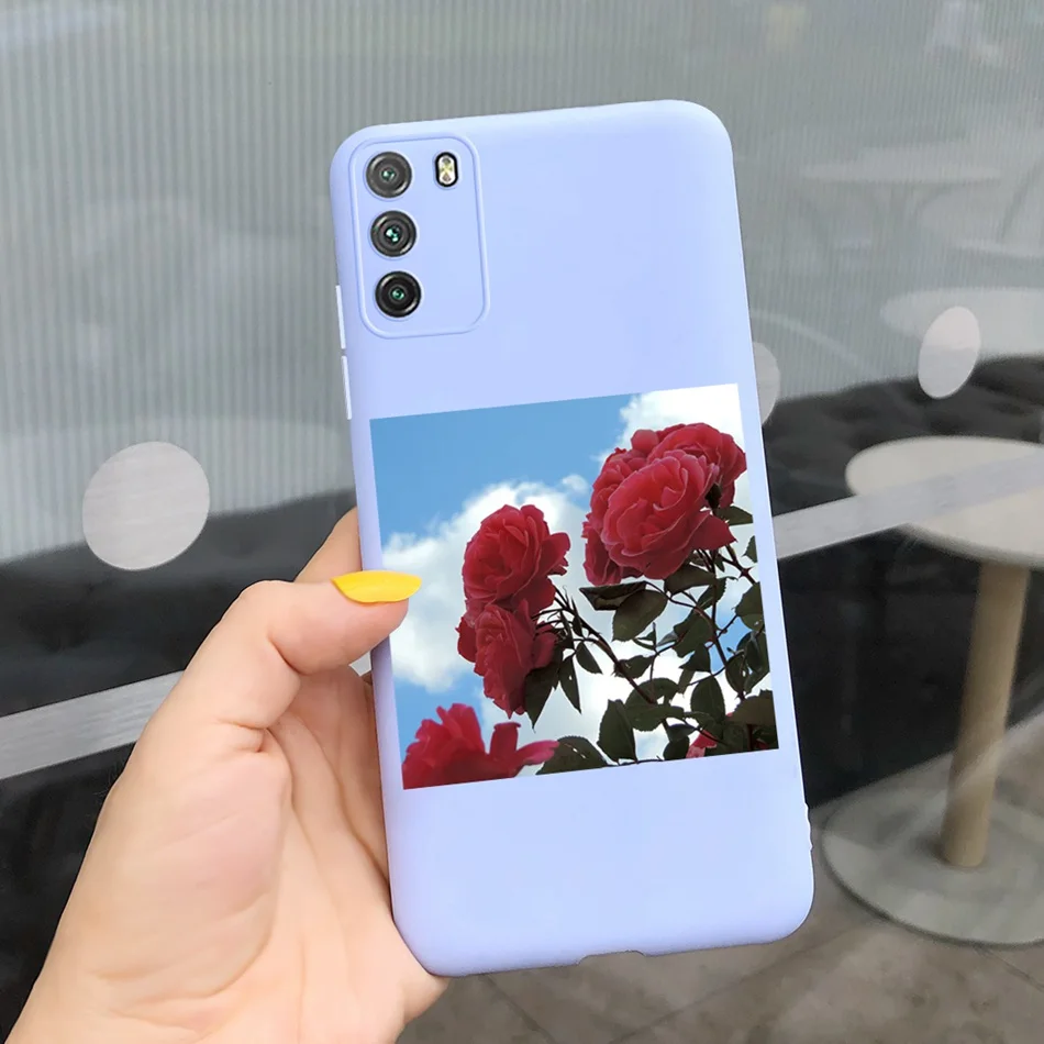 Poco M3 Silicone Phone Case For Xiaomi Poco M3 Cases Sunflower Printed Soft TPU Back Cover Funda For Xiaomi Poco M 3 M3 PocoM3 leather case for xiaomi