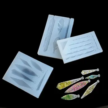

Fashion DIY Silicone Mold UV Resin Epoxy Molds Jewelry Crafts Molud for Making Accessories Irregular Feather Leaves Moulds Dried