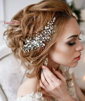 

YouLaPan Wedding Headband Bride Hair Jewelry Wedding Tiara Bridal Hair Vine Wedding Headwear Wedding Hair Accessories HP84