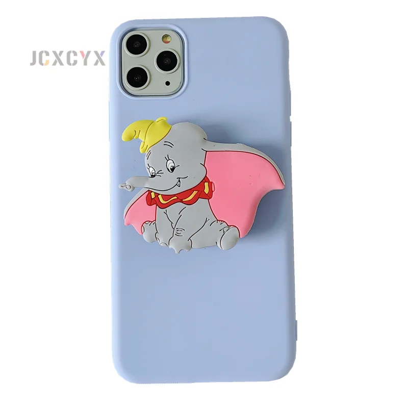 3D милый Cartoo Duffy Минни Мягкий чехол для телефона для iphone X XR XS 11 Pro Max 6S 7 8 plus держатель чехол для samsung S8 S9 S10 Note