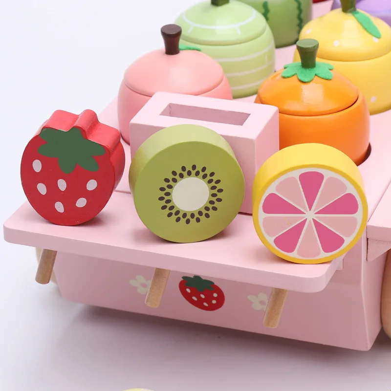 Деревянный игровой домик корзина игрушка Детский жакет из денима для девочки; Детские модели для мороженого унисекс тележка для 2 до 6 лет