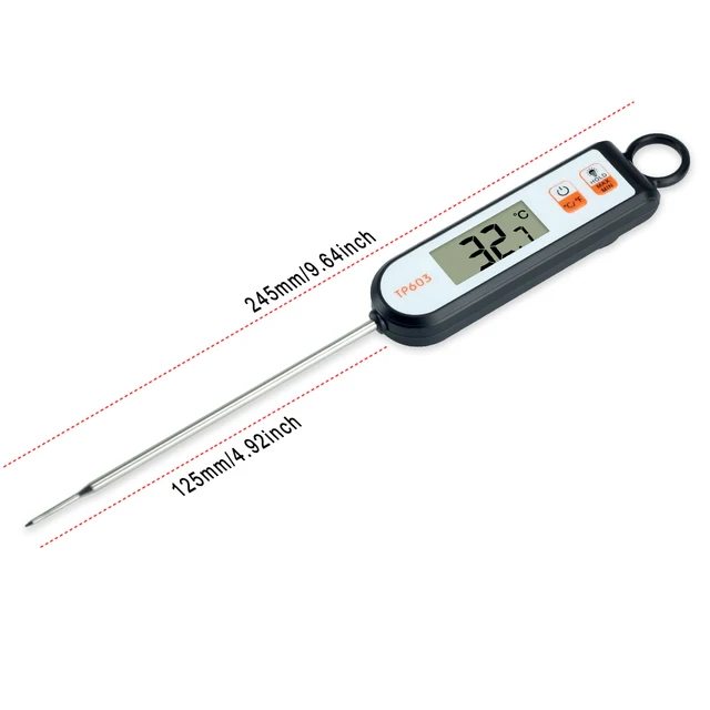 Gyorsan Olvassa El A Digitális Húshőmérő Vízálló Hüvelyt Háttérvilágítással Lcd -Vel Ételeket Főző Konyha Grillezésre Grillezés - Image 5