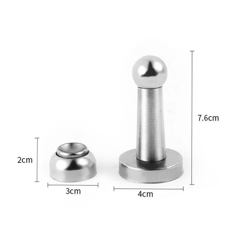 1pcs Аппаратные замки из нержавеющей стали, бесшумные дверные замки, дверные магниты, держатель Ferma Porta Deur, уплотненная Магнитная пробка - Цвет: 1pcs