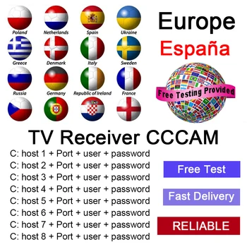 

TV Receiver CCCAM Stable Clines for Europe spain Portugal Germany Poland Satellite tv Receiver FULL HD DVB-S2 Support TV BOX