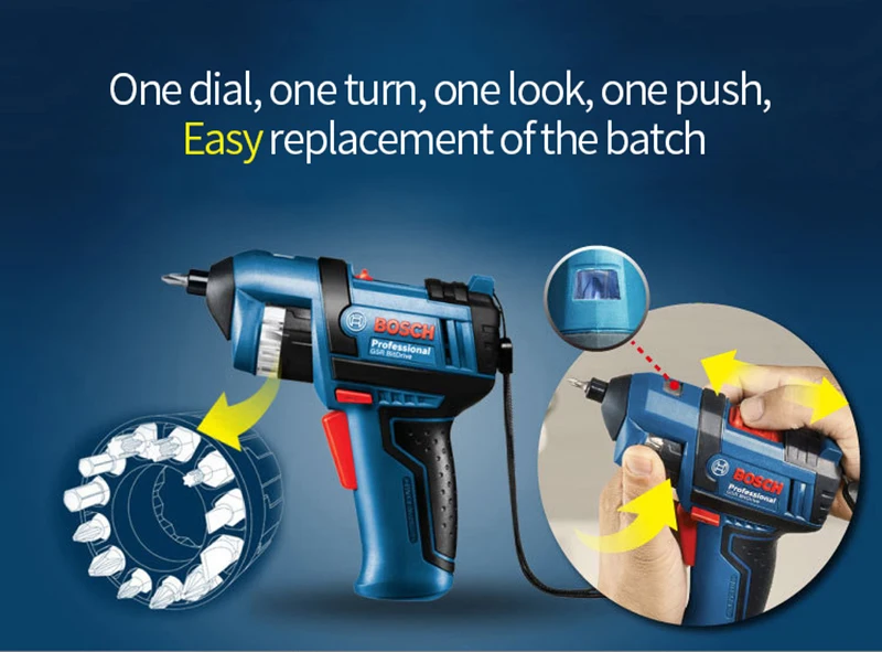 BOSCH GSR BitDrive Профессиональный пистолет электрическая отвертка перезаряжаемая