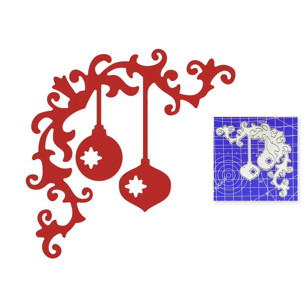 Маленькие рождественские огни крафт металлическая рамка шаблоны Скрапбукинг