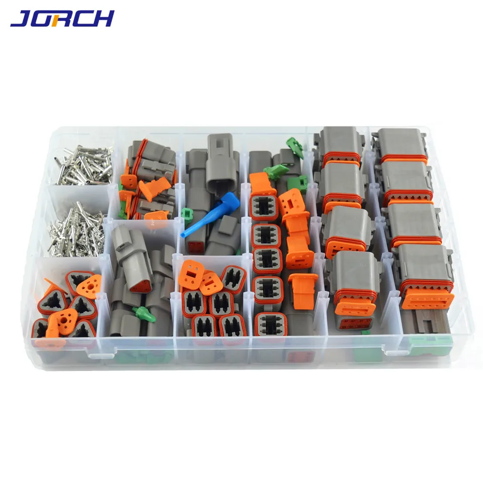 Deutsch DTP 2-Pin Connector Plug Kit 14-12 AWG Gold Contacts