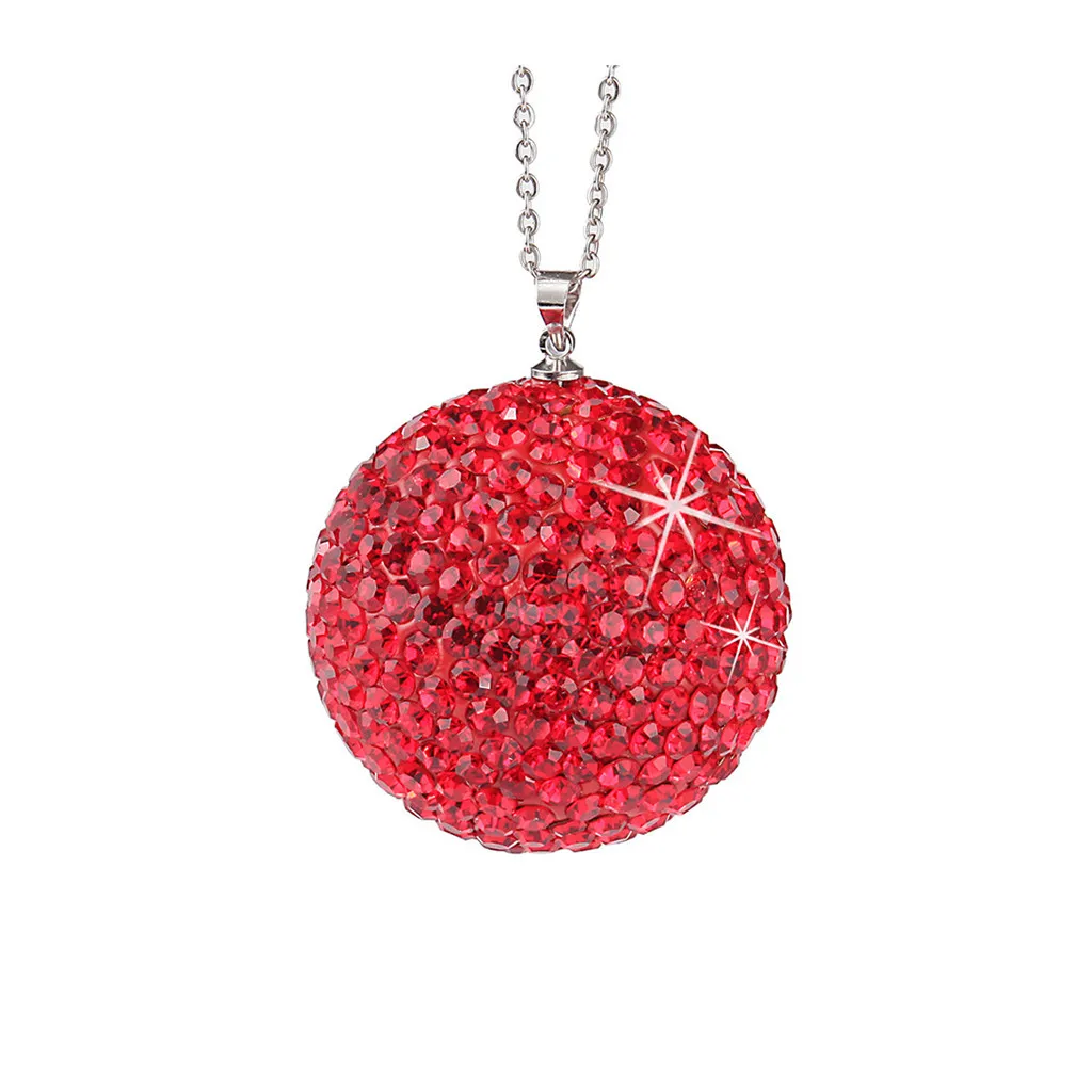 Car Accessories Car Rearview Mirror Pendant car Charm Bling Crystal Ball Ornament Hanging Car Accessories