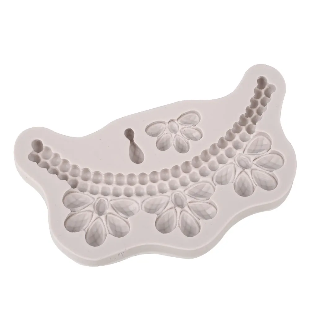 Практичная форма жаропрочная посуда для фондан шоколадное Силиконовое ожерелье