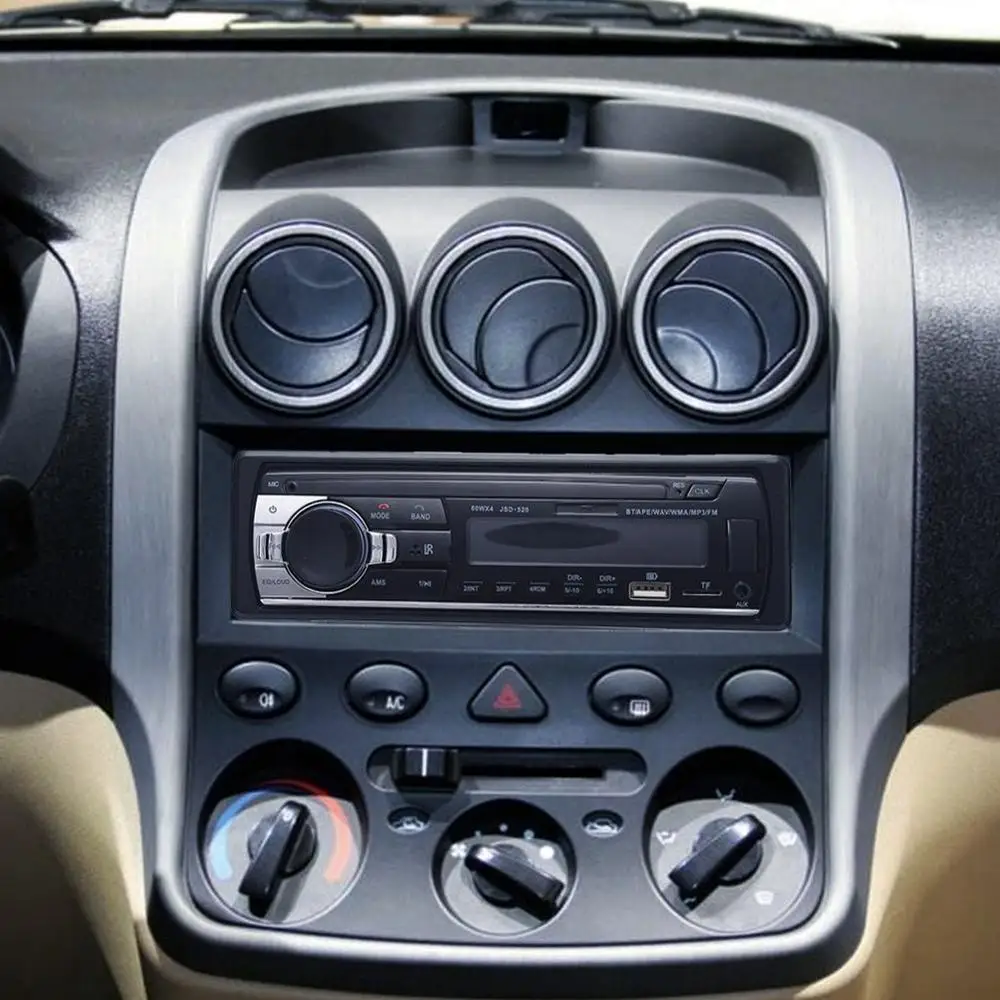 12 В автомобильный стерео аудио в тире FM Aux вход приемник SD USB MP3 радио плеер Bluetooth JSD520 автомобильный Радио стерео плеер