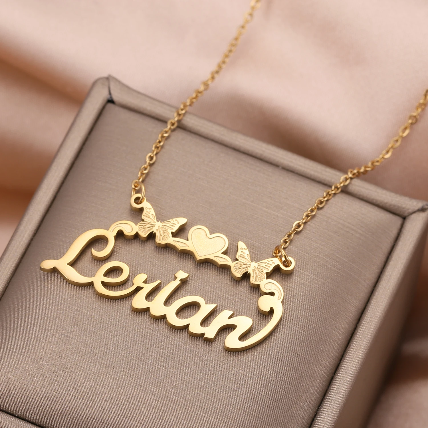 18K Gold Plated Pendant Personalize 