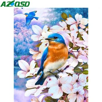 

AZQSD 5d Diamond Painting Birds Embroidery Animal Diamond Art Picture Of Rhinestones Gift Home Decor Needlework Handmade